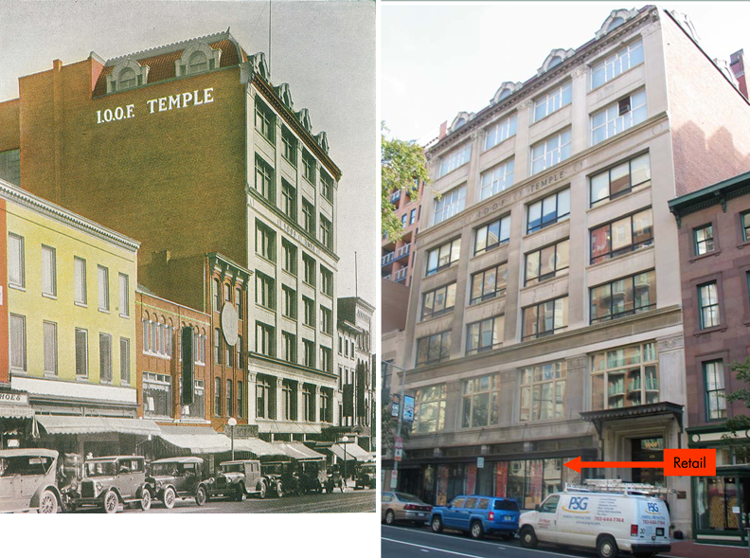 IOOF Temple Then and Now